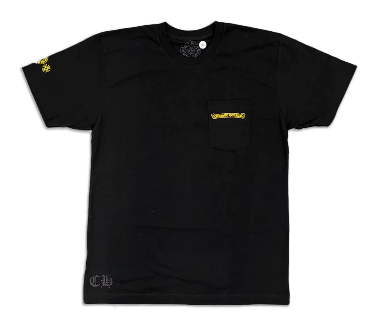 Chrome Hearts Hollywood Plus T-shirt Black Yellow