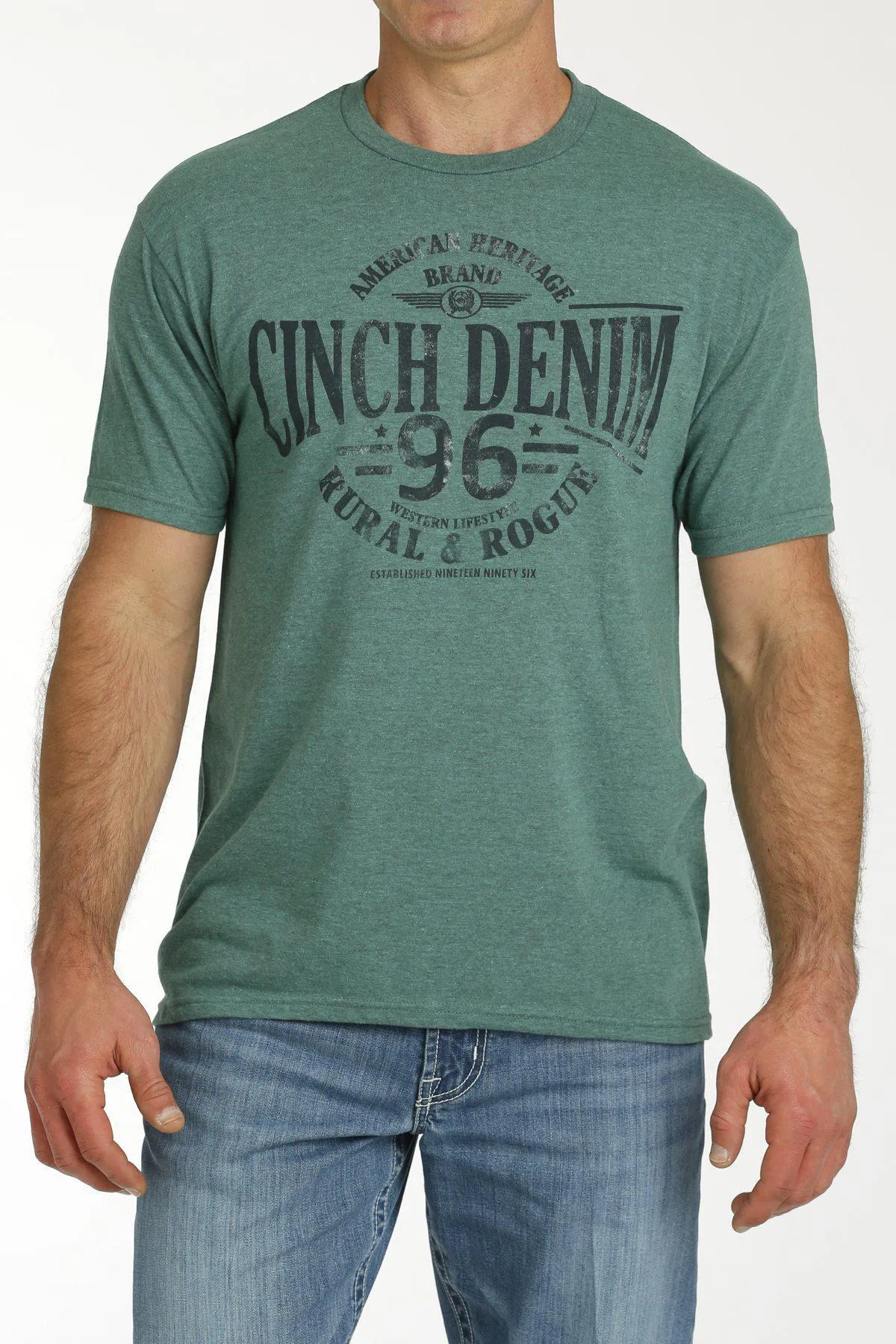 Green Denim T-shirt by Cinch