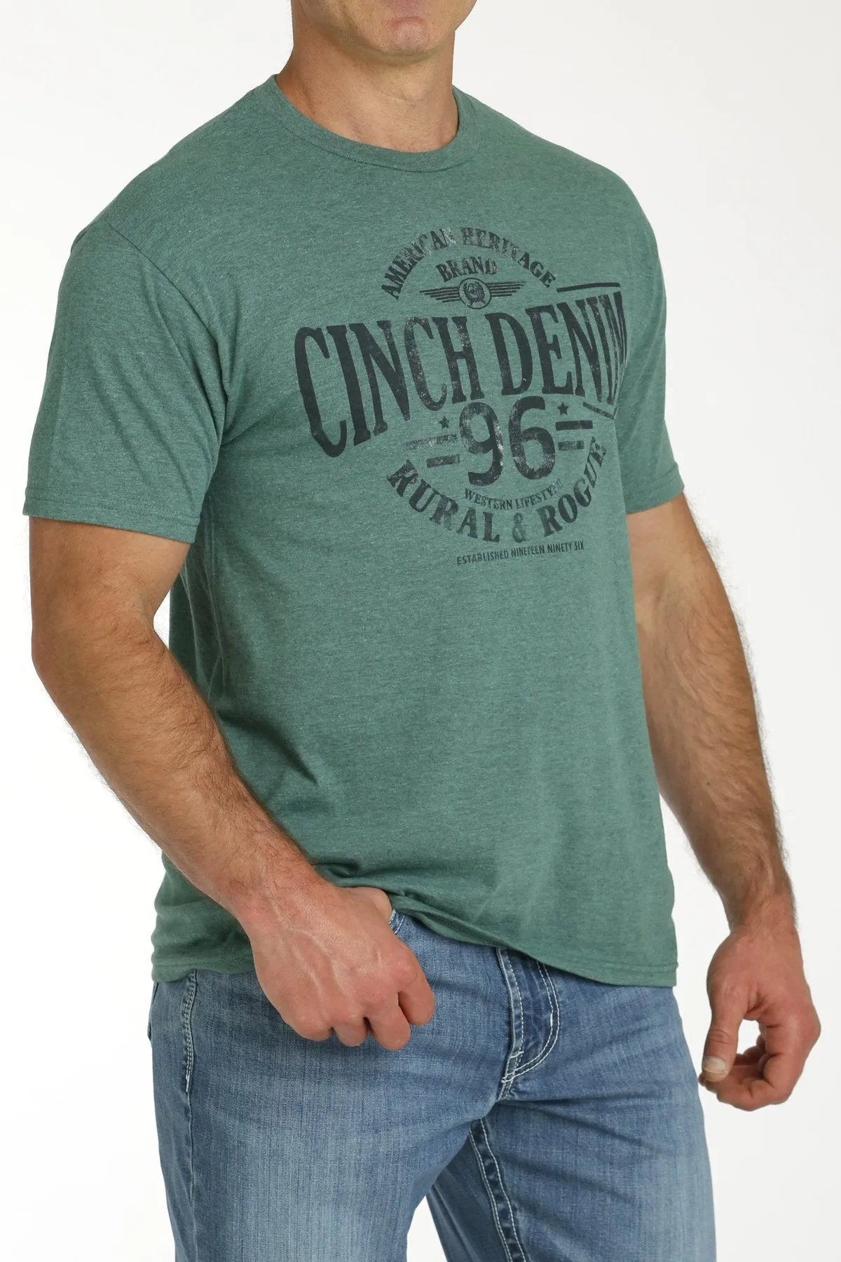 Green Denim T-shirt by Cinch