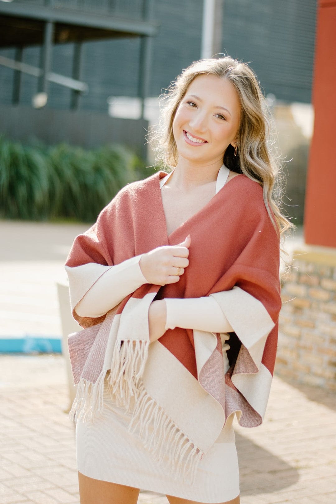 Cinnamon Plus Size Poncho