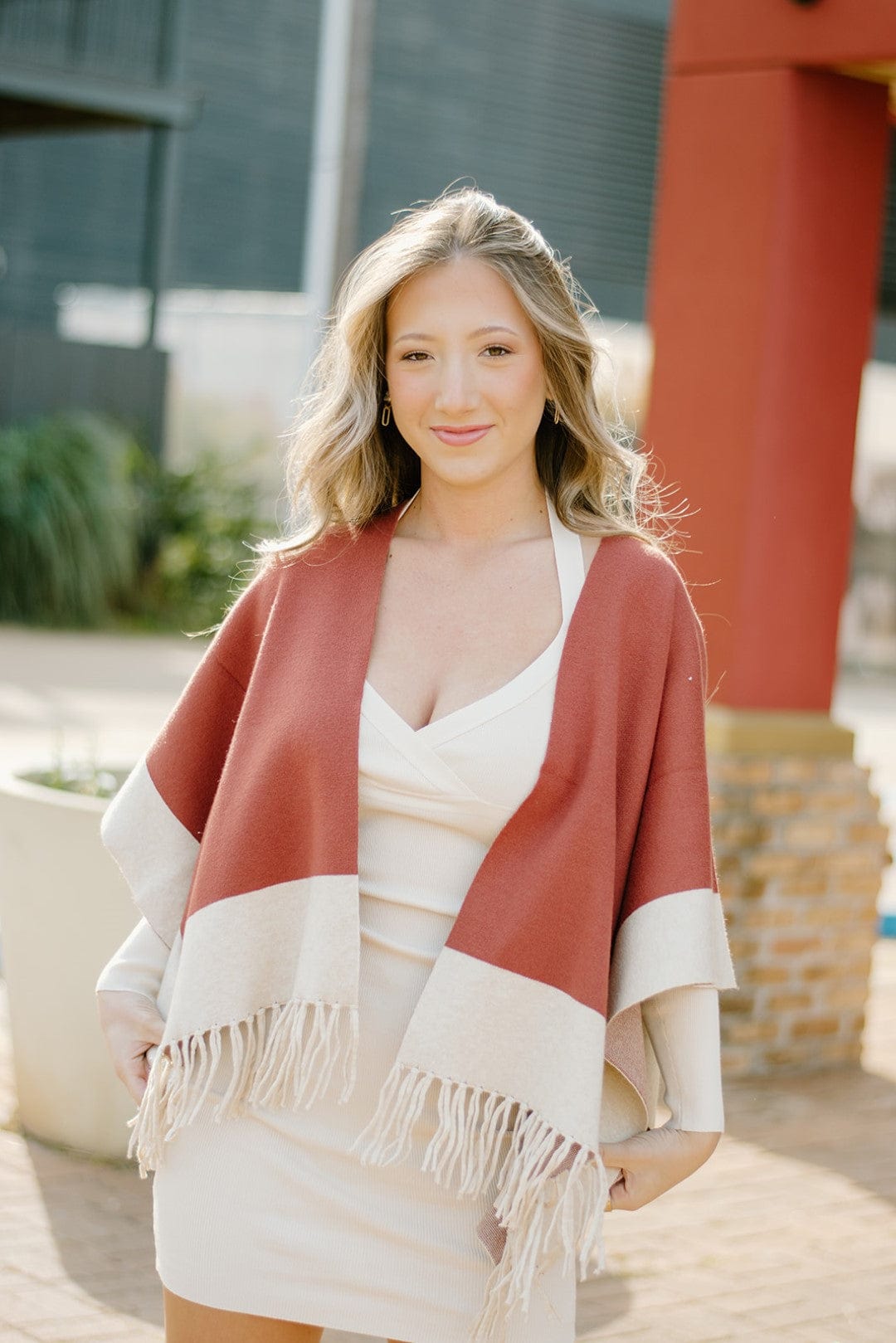 Cinnamon Plus Size Poncho