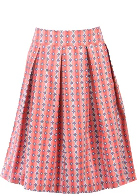 Flared Circus Graphic Circle Skirt