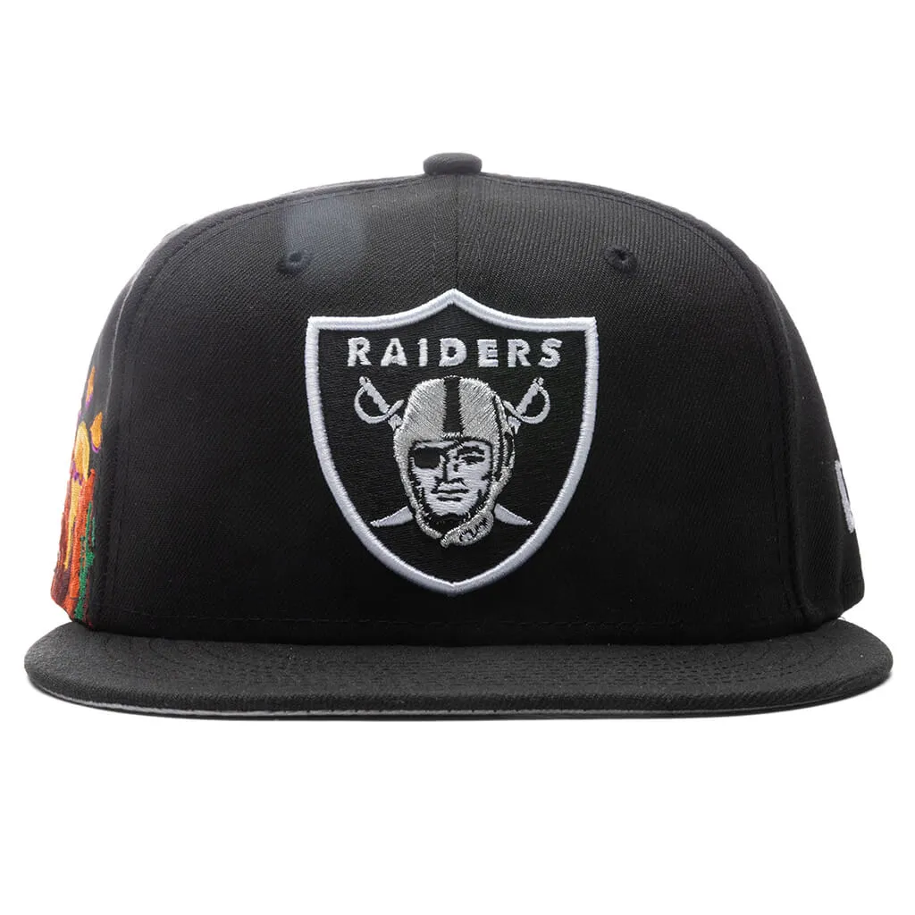 Las Vegas Raiders Cloud Icon 59FIFTY Fitted Cap