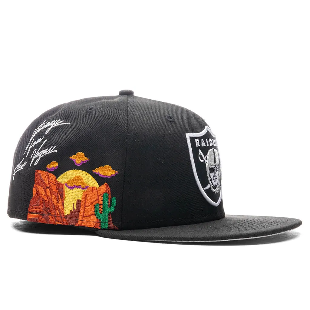 Las Vegas Raiders Cloud Icon 59FIFTY Fitted Cap