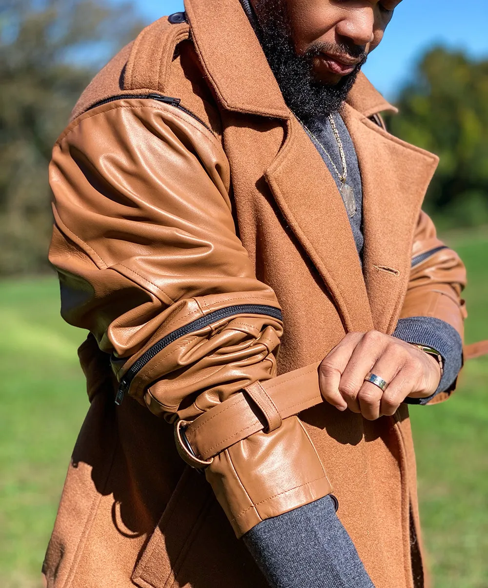 Cognac Convertible Coat