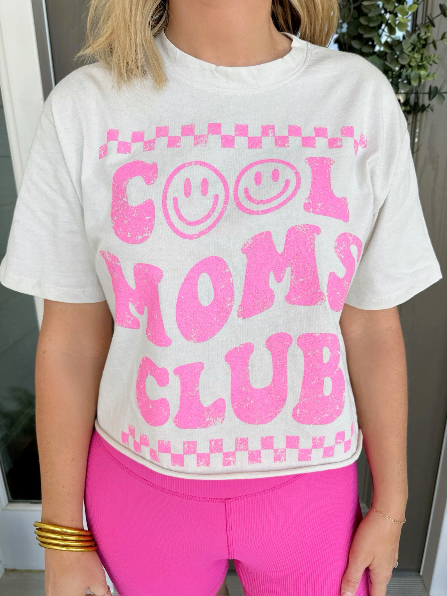 Cool Mom's Club Cropped Graphic Tee - Buy Now. Limited Stock.