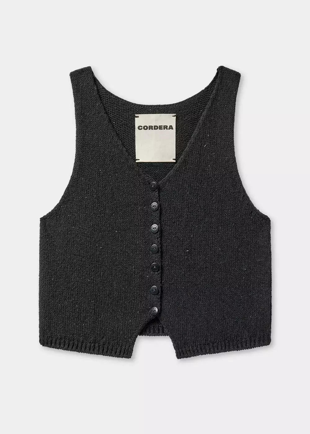 Cotton Waistcoat in Charcoal Heather