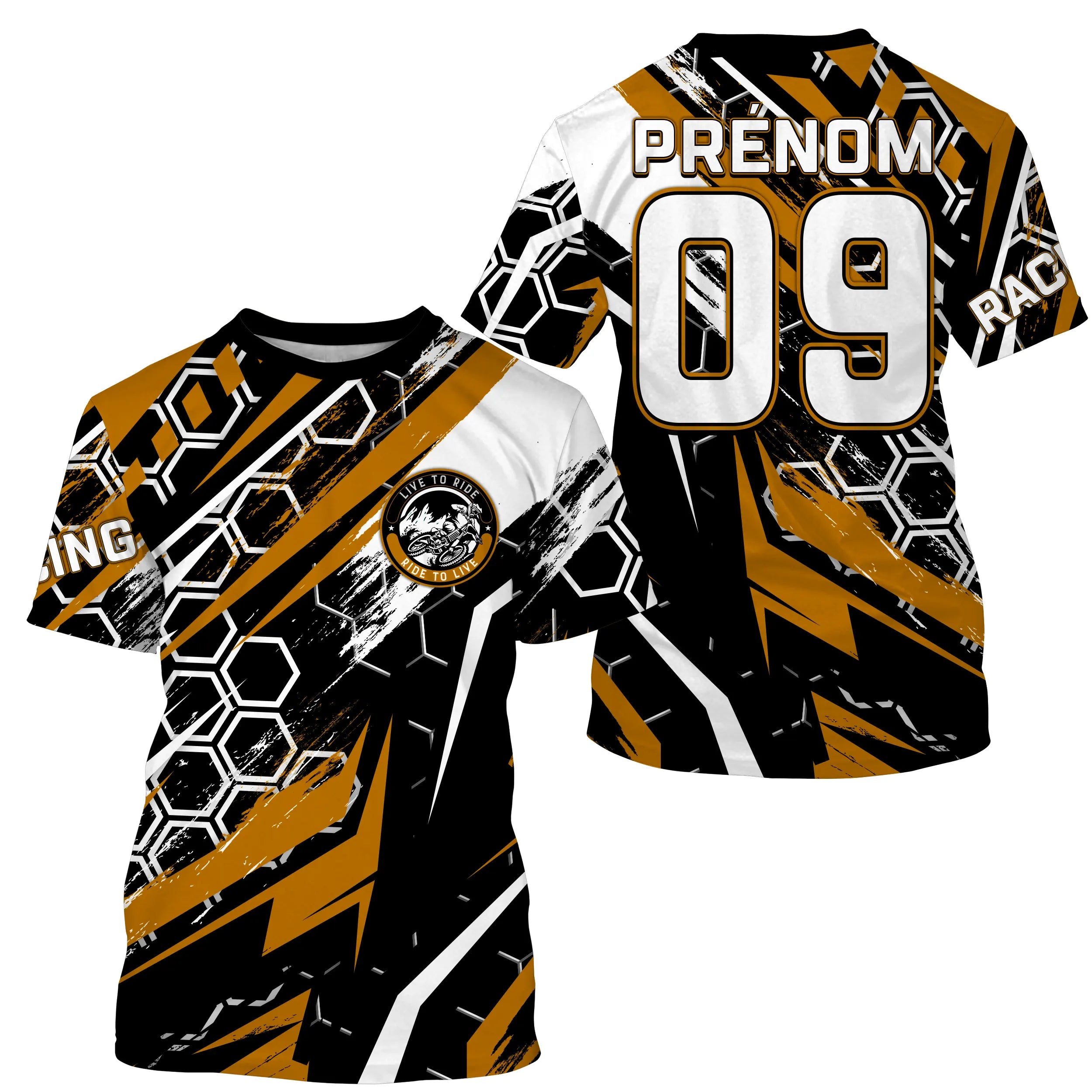 Cross Protection UV Yellow Jersey, Personalized Moto Cross Pilot Gift, Race Jersey - CT20122227