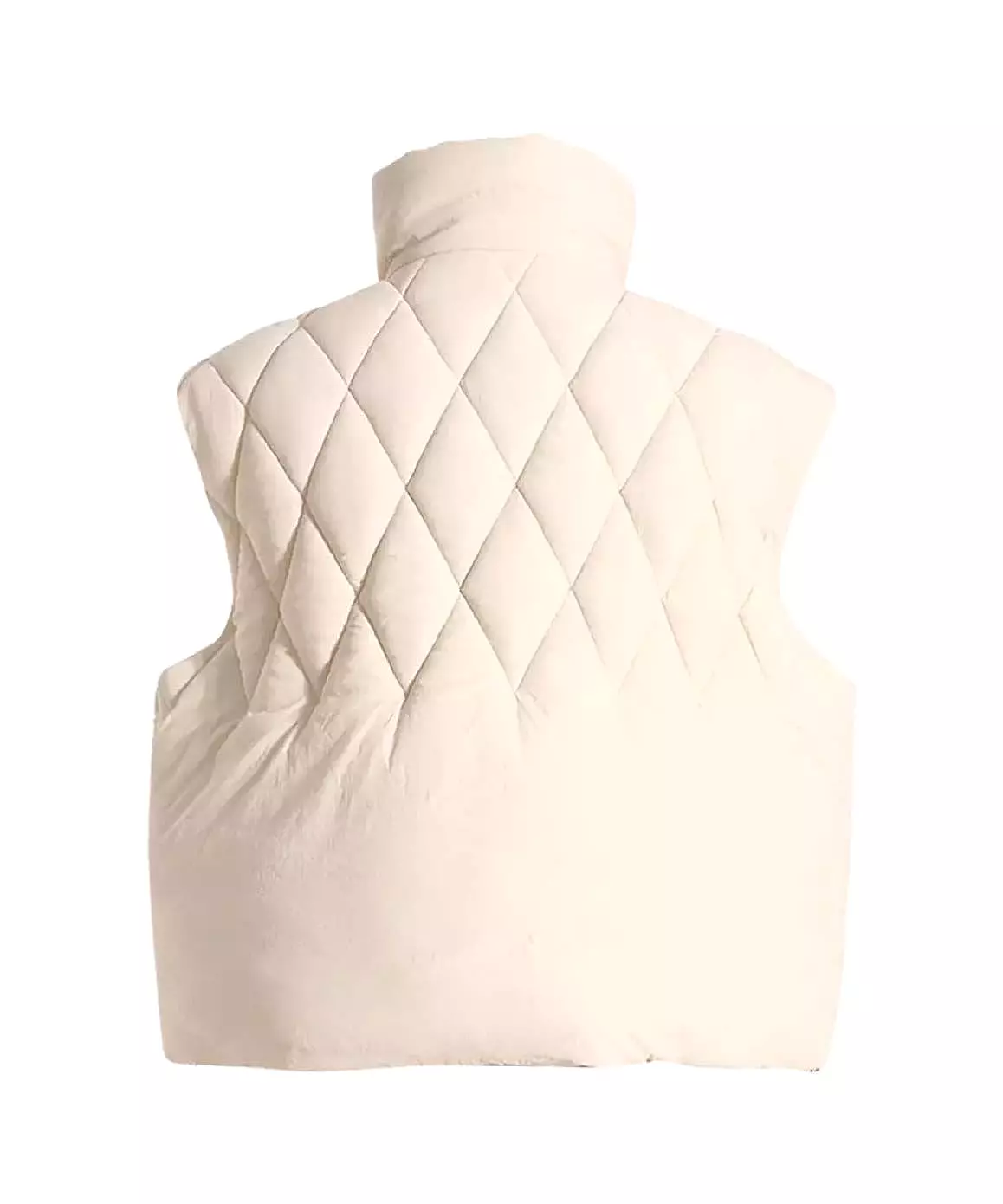 Crystallized Sleeveless Beige Waistcoat