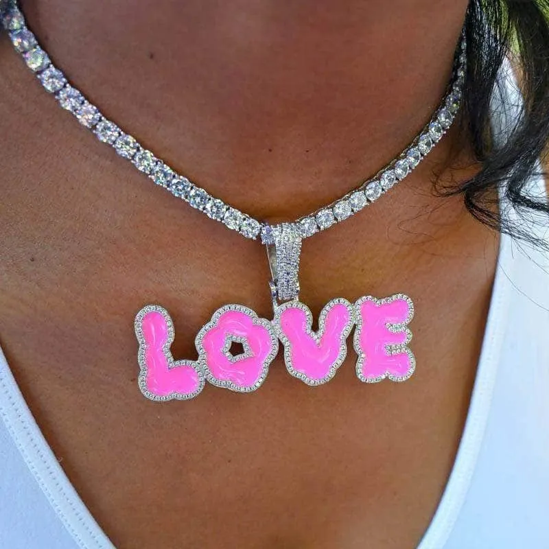 Personalized Name Necklace in Cloud Design