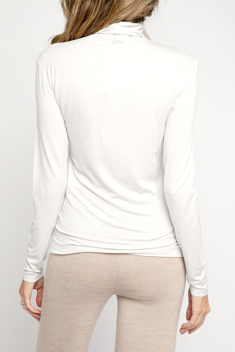 Dede Beige Turtleneck Top