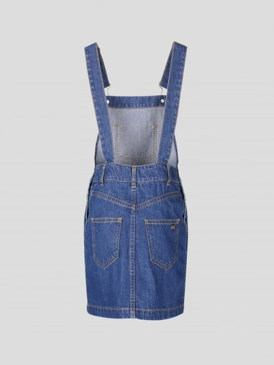 Cotton Overalls Dress