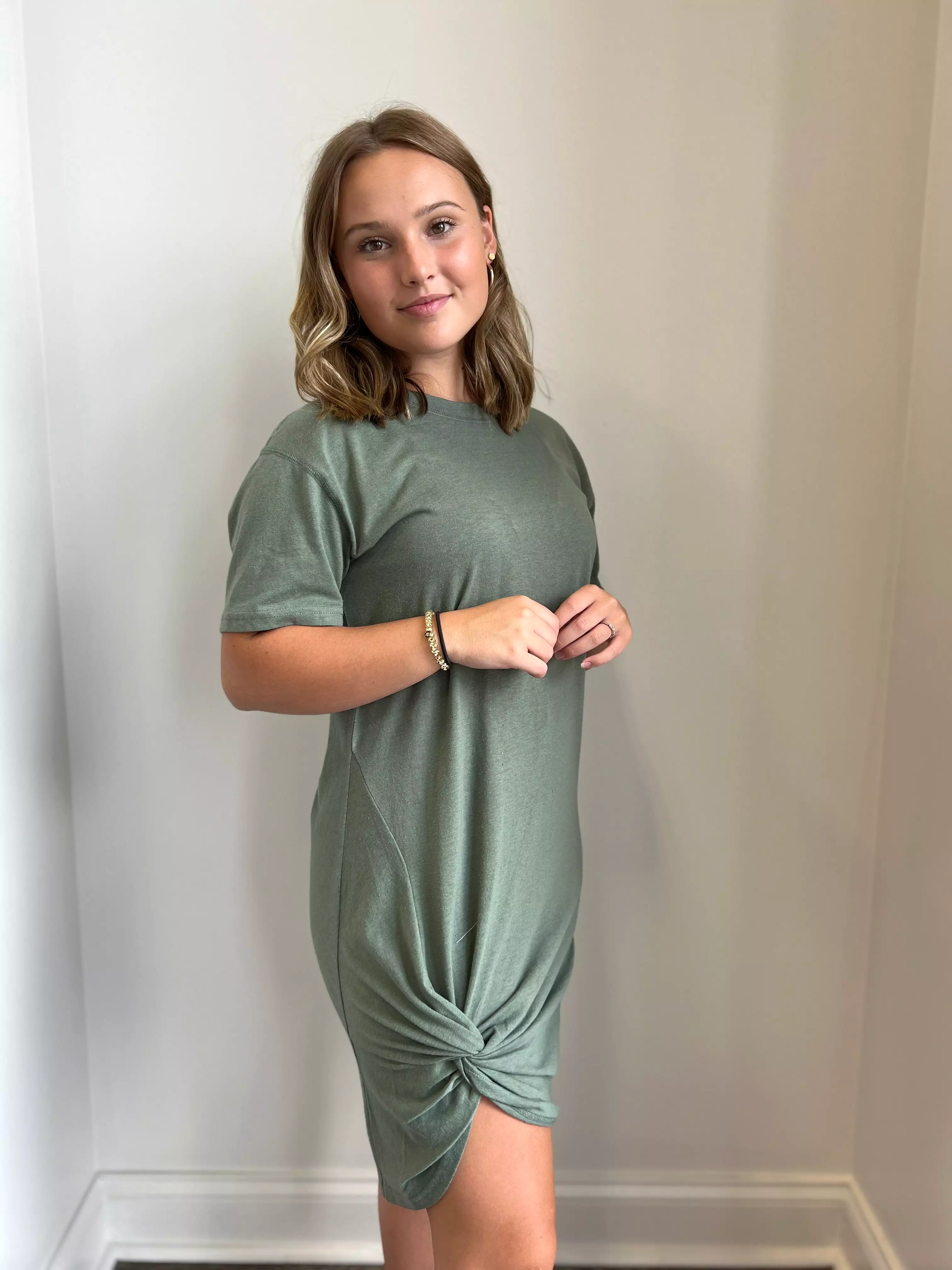 Denny Twist T-Shirt Dress - Trendy and Versatile Summer Outfit