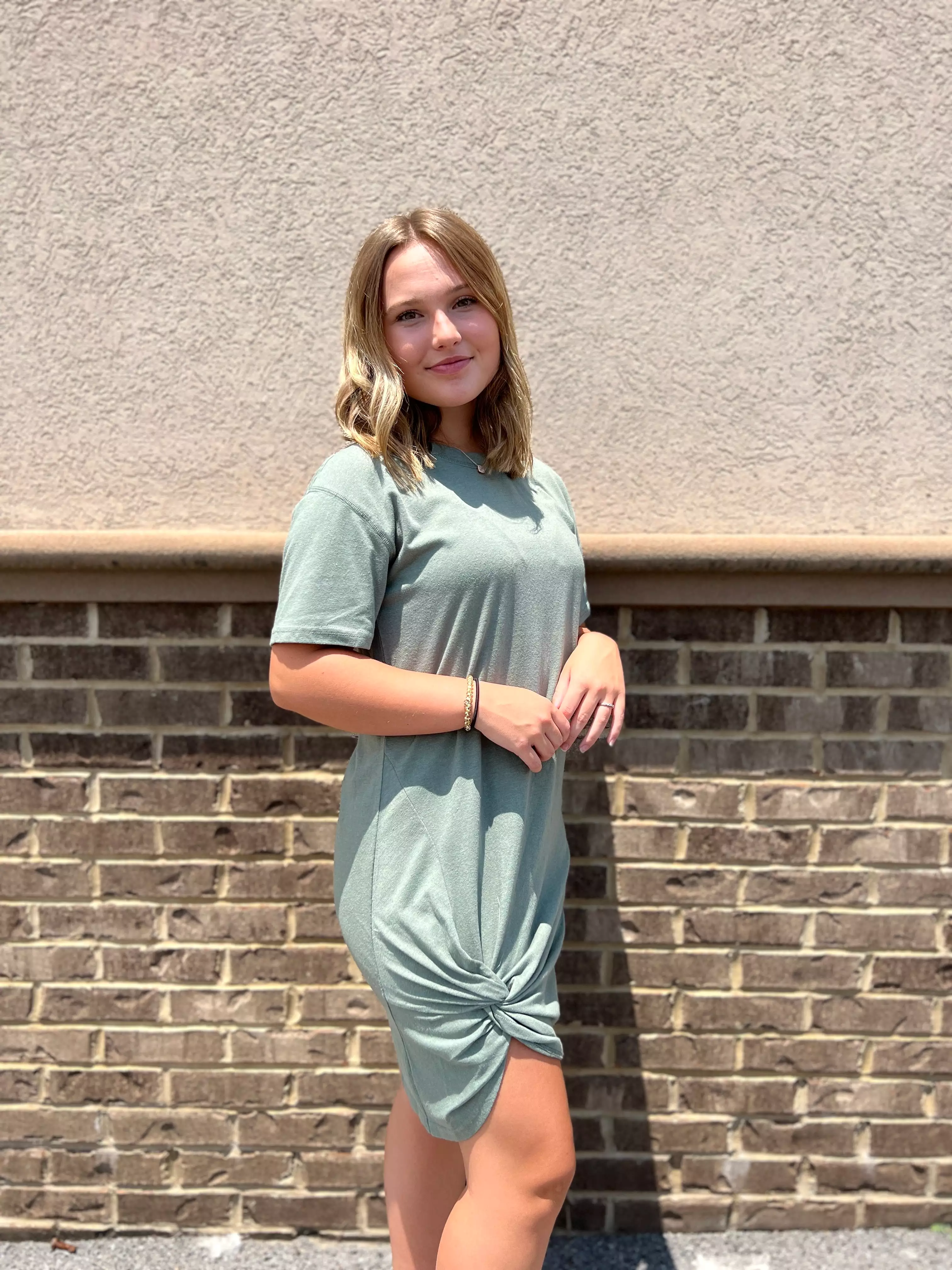 Denny Twist T-Shirt Dress - Trendy and Versatile Summer Outfit