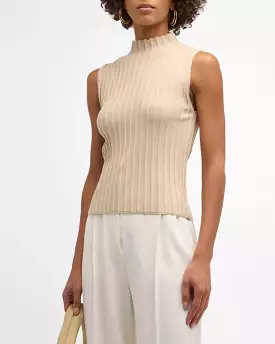 Derek Lam 10 Crosby Esma Rib-Knit Vest Caramel - Shop now!