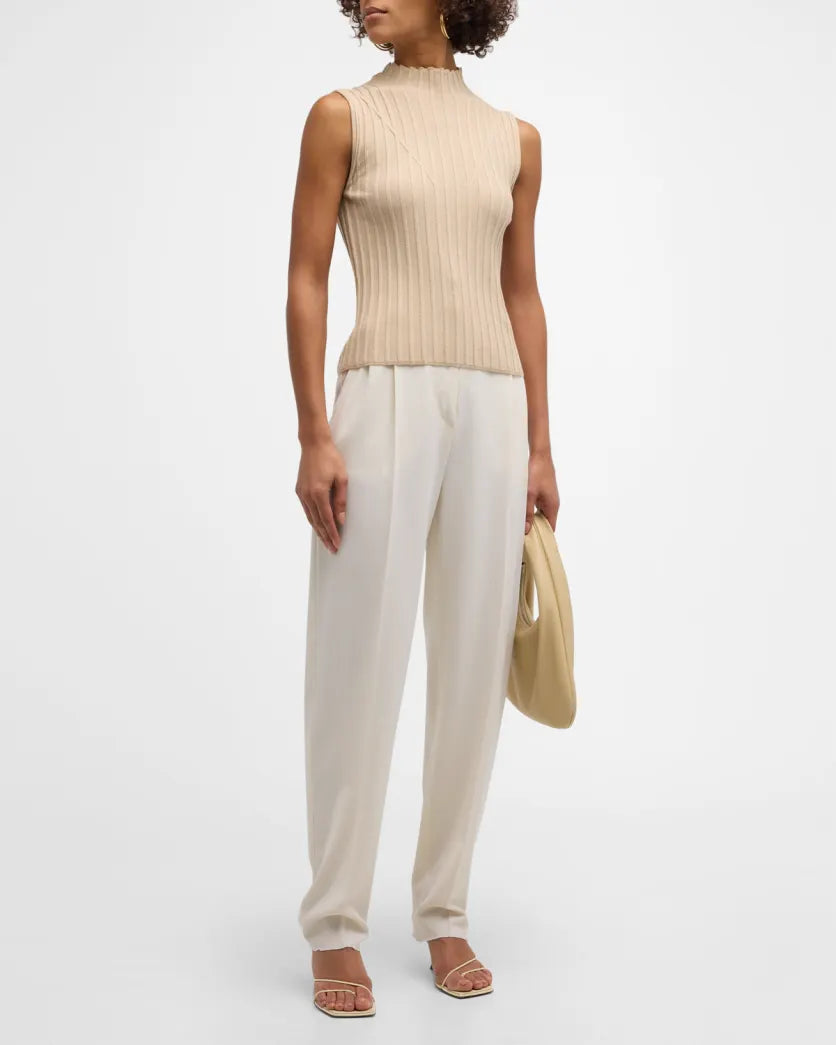 Derek Lam 10 Crosby Esma Rib-Knit Vest Caramel - Shop now!