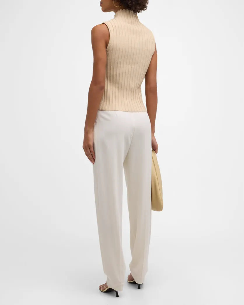 Derek Lam 10 Crosby Esma Rib-Knit Vest Caramel - Shop now!