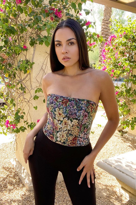 Diamonta Floral Top