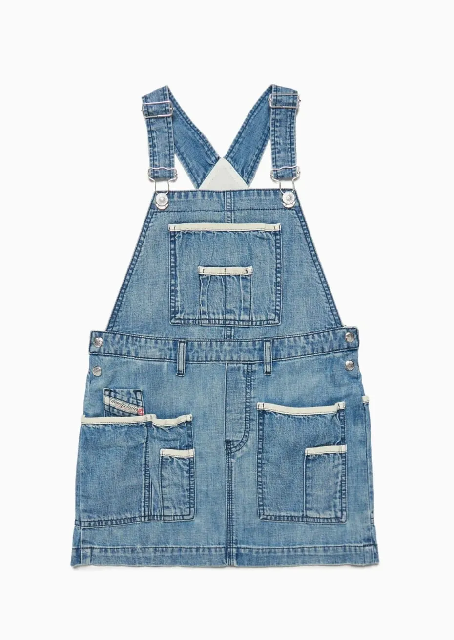 Denim Blue Diesel Ropes Dress