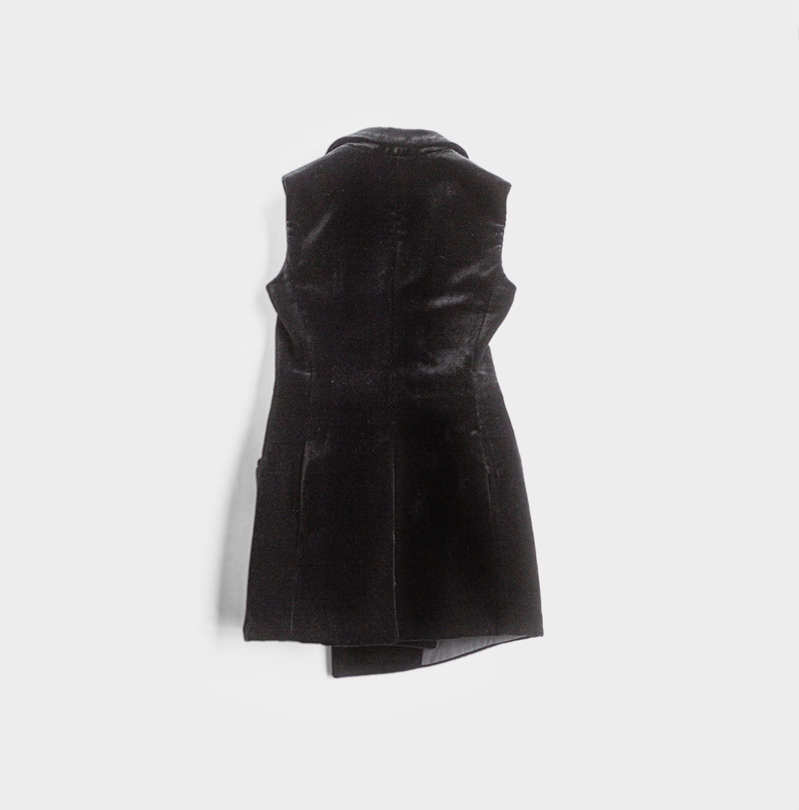 DIOR black velvet gilet - size 36 FR