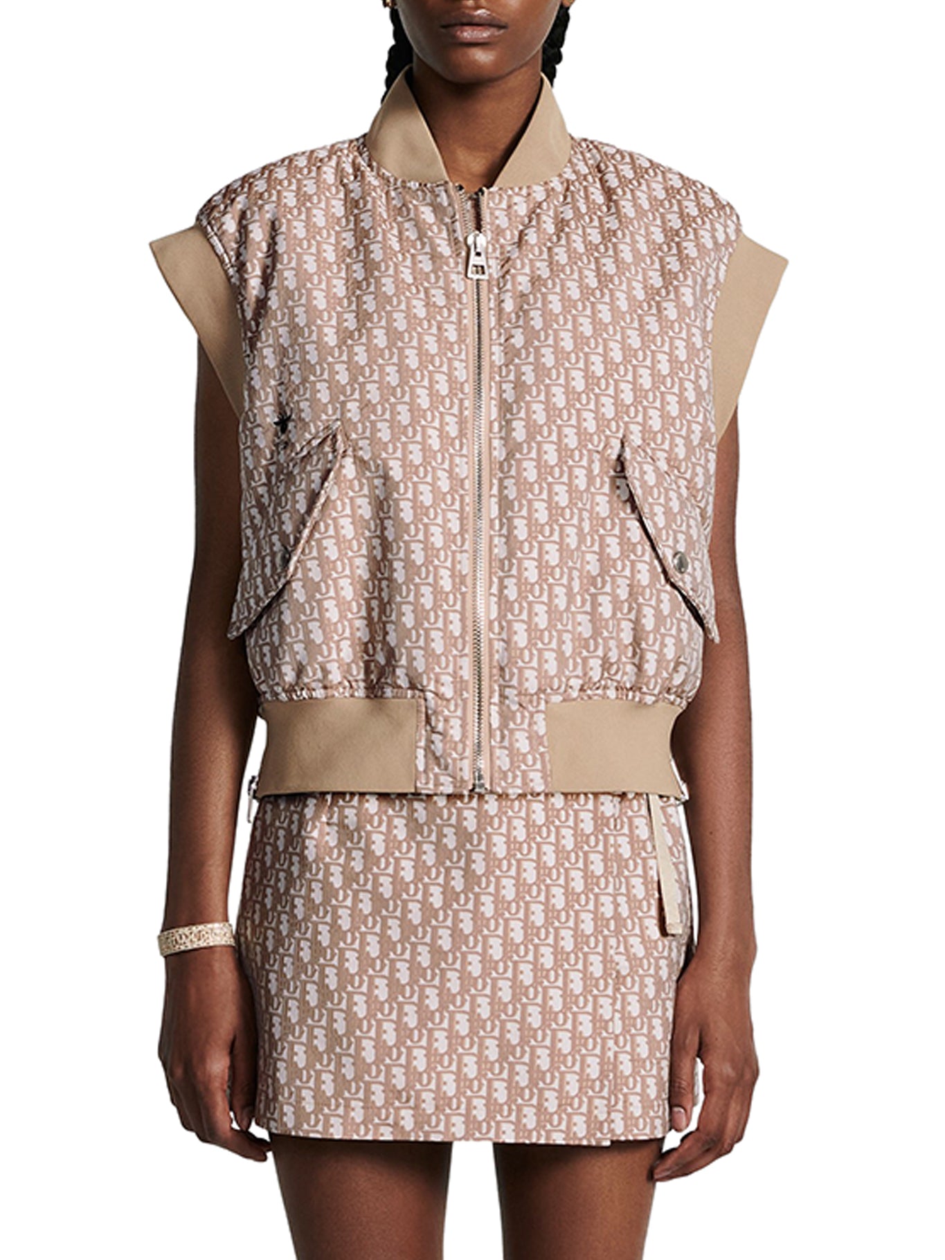 Dior Oblique motif VEST - Rose des vents technical taffeta version