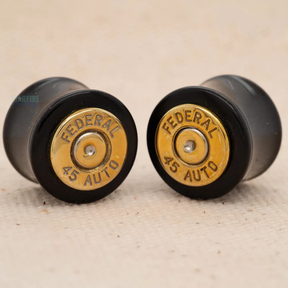 Double Flared Horn Bullet Plugs - Federal 45 Auto Bullet (5/8) Gauge