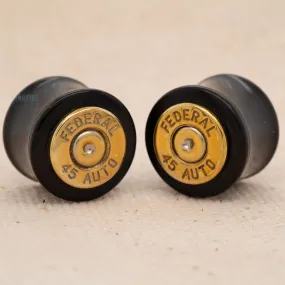 Double Flared Horn Bullet Plugs - Federal 45 Auto Bullet (5/8) Gauge