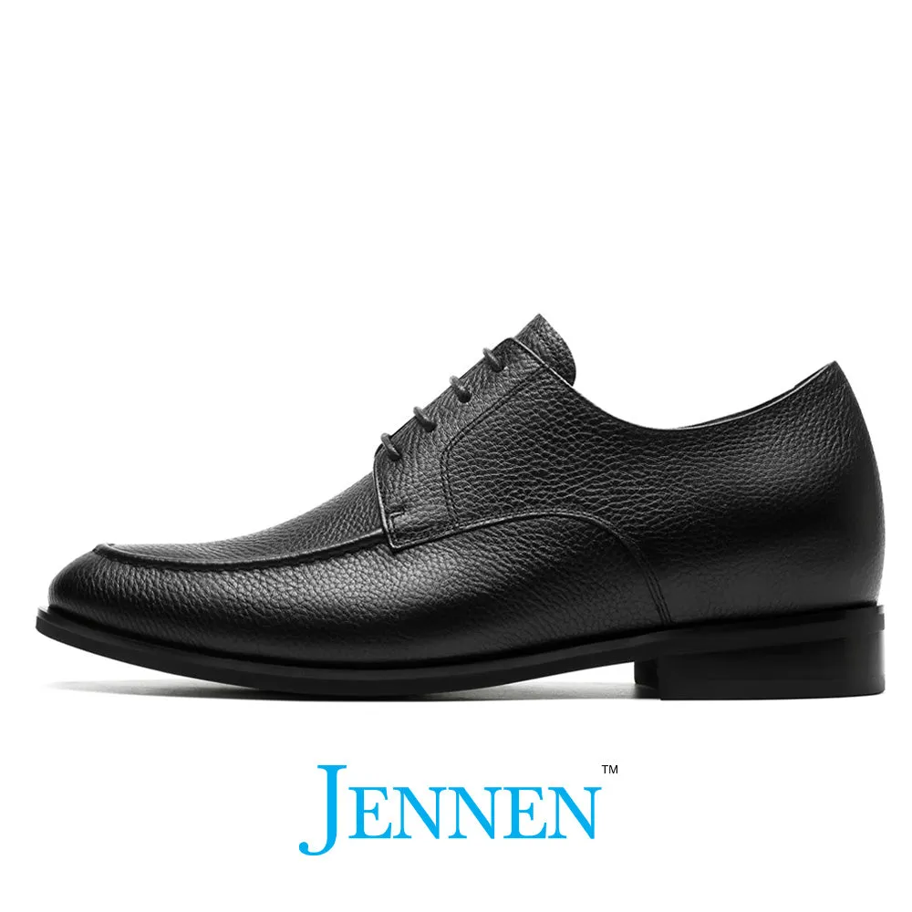 Dr. Malone 6cm | 2.4 inches Black Hidden Heel Dress Shoes