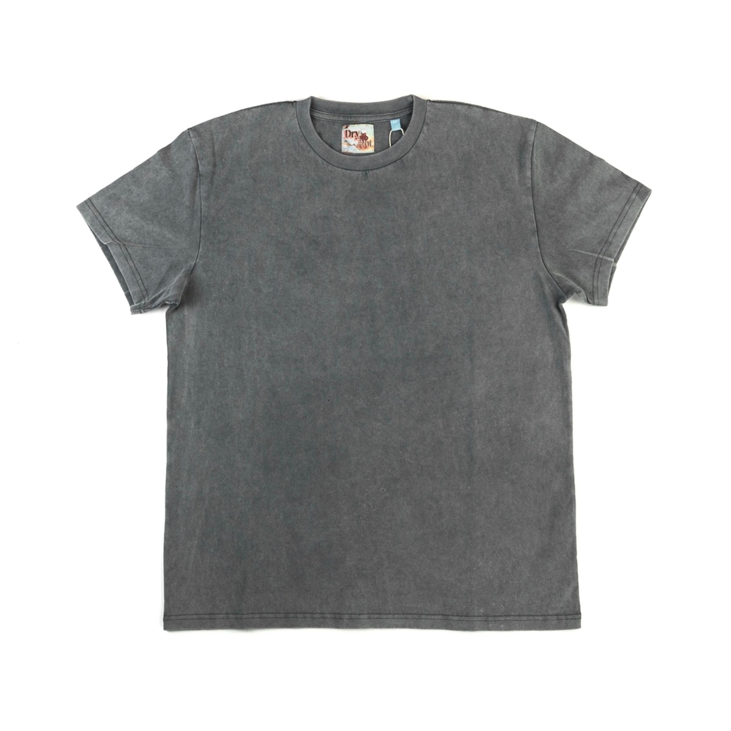 DRYWALL ROT RETRO GRAPHIC T-SHIRT CHARCOAL GRAY