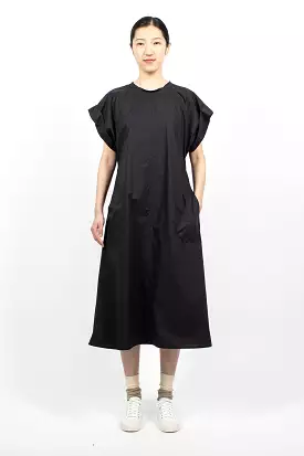 Ducie Black Long Woven Dress