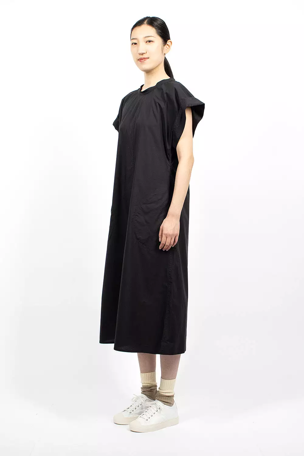 Ducie Black Long Woven Dress