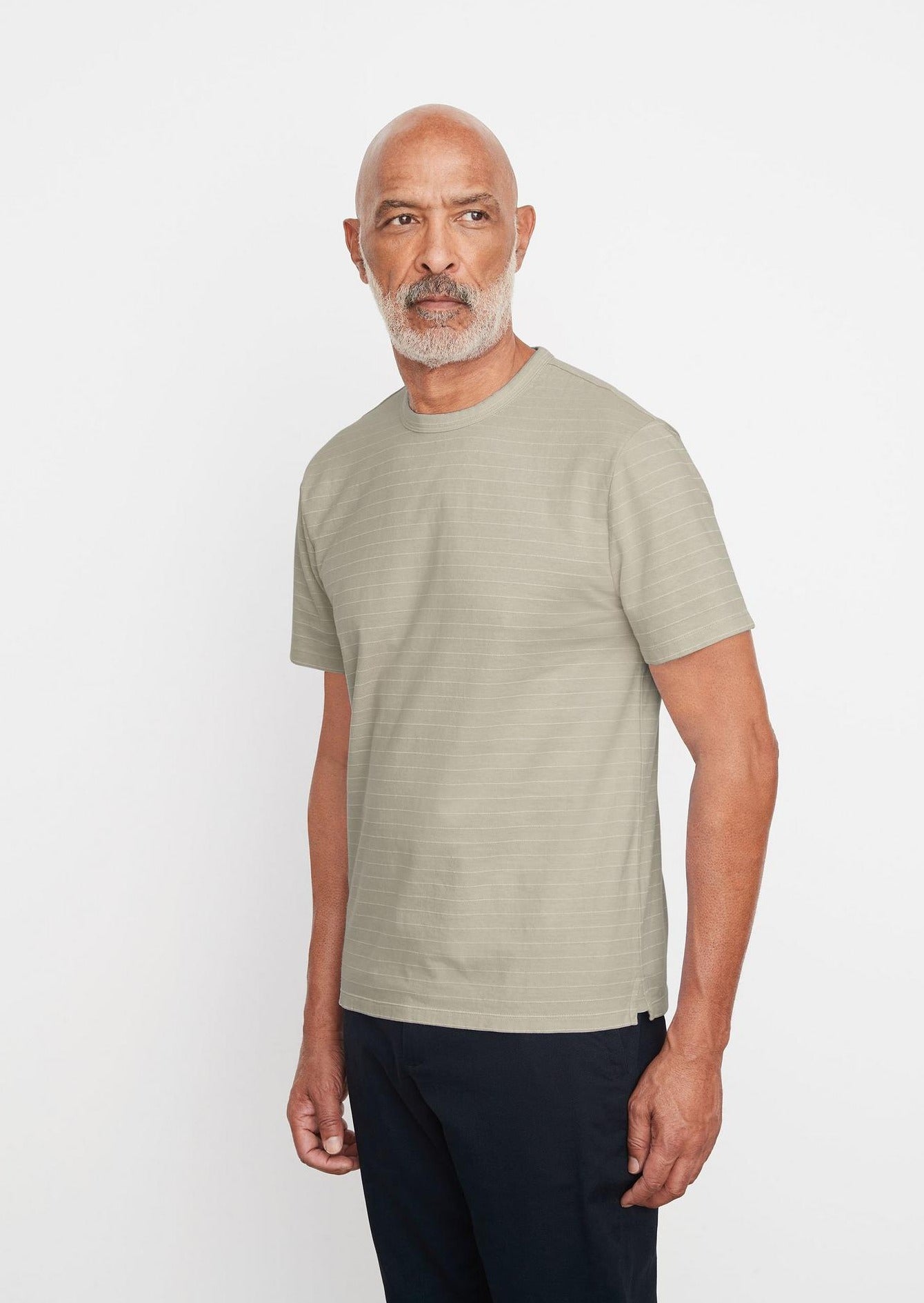 Dyed Fleck Stripe T-shirt