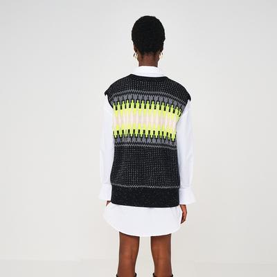 Electric cashmere sweater vest