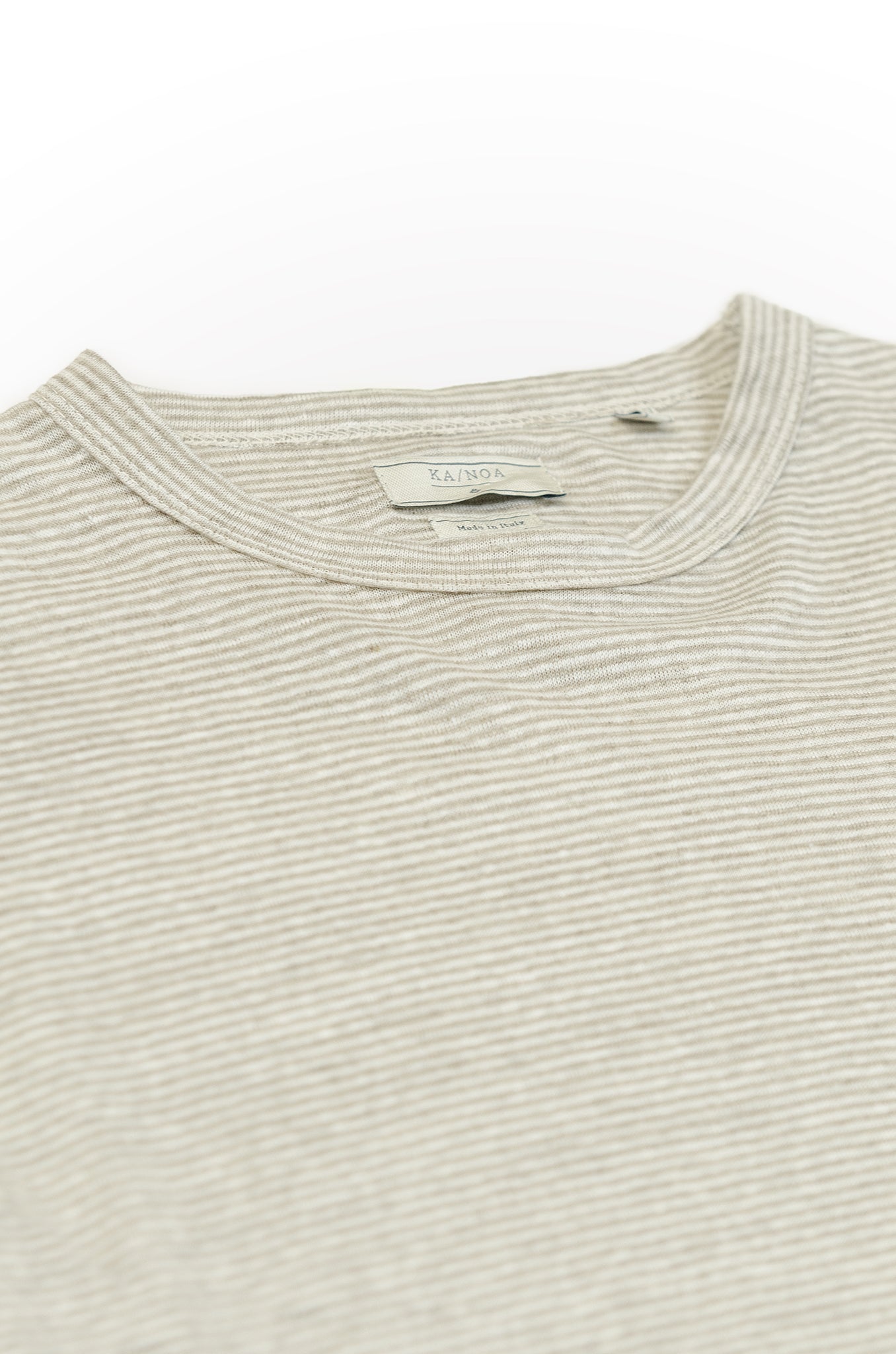 Elié long-sleeved t-shirt, soft-striped jersey, creme