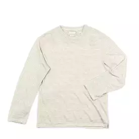 Elié long-sleeved t-shirt, soft-striped jersey, creme