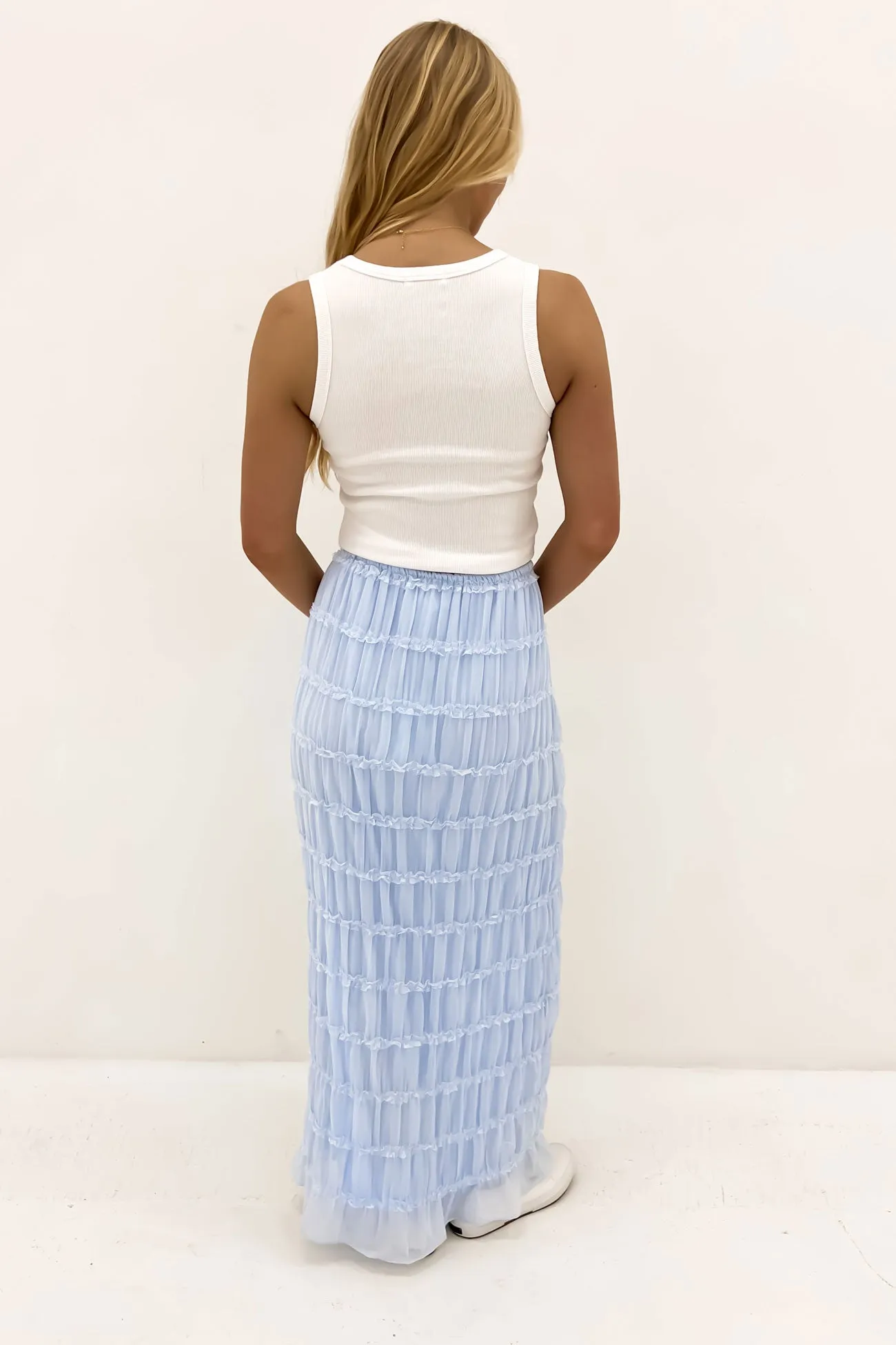 Eloisa Blue Maxi Skirt