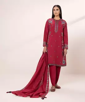 Embroidered Jacquard Suit (3 Piece)