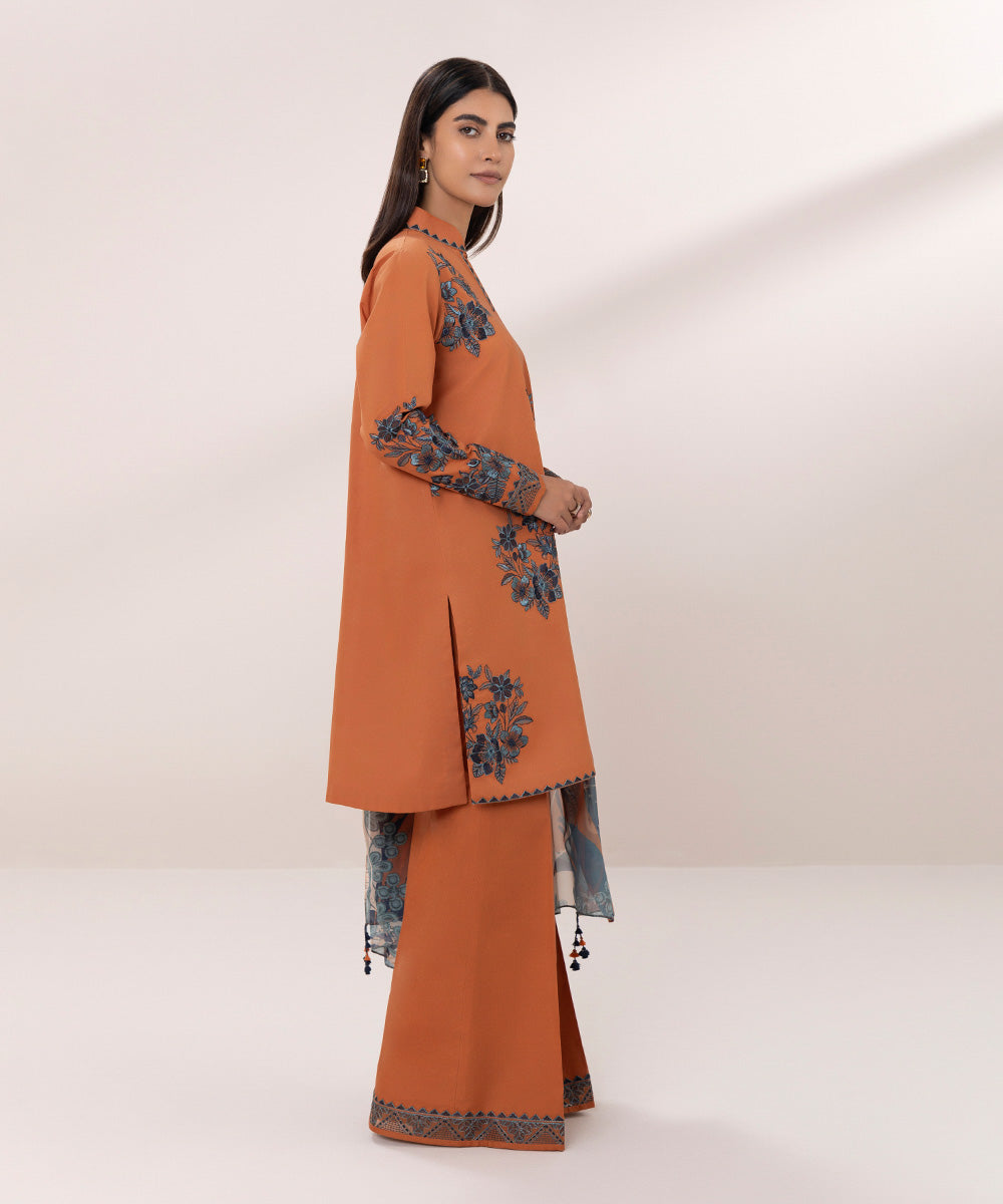 Embroidered Lawn Suit - 3 Piece