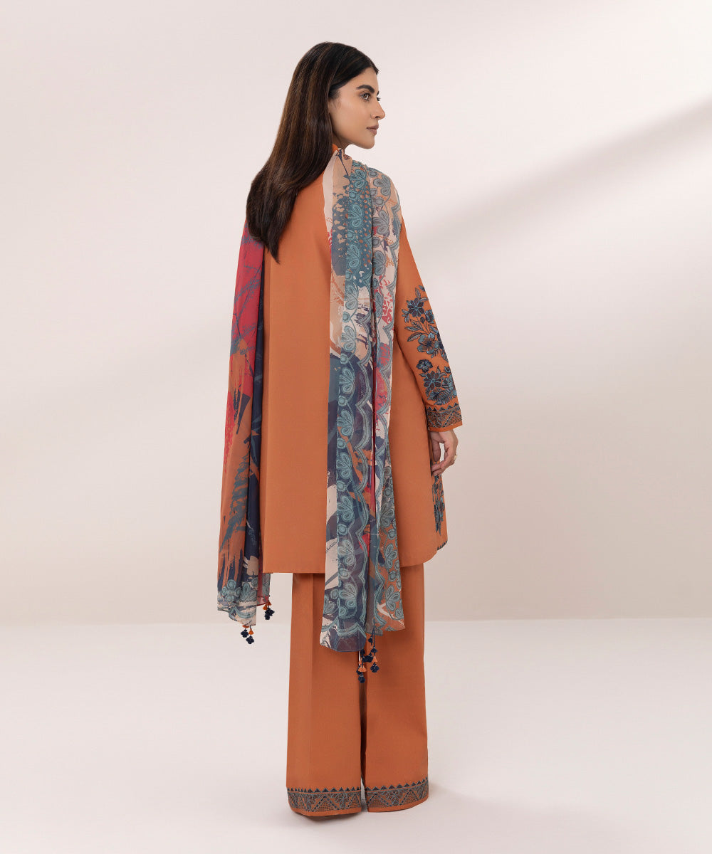 Embroidered Lawn Suit - 3 Piece