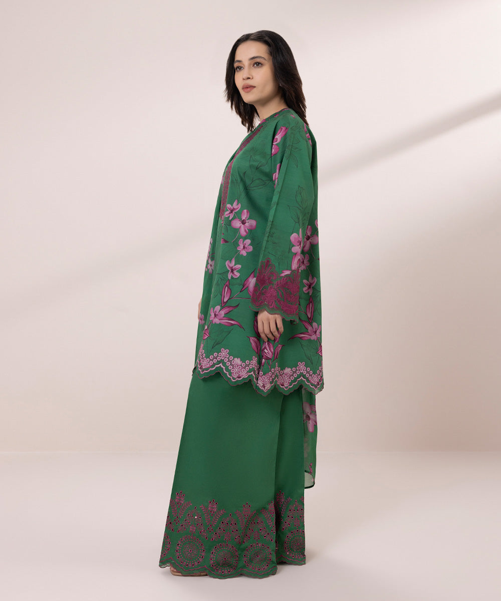 Embroidered Lawn Suit - 3 Piece