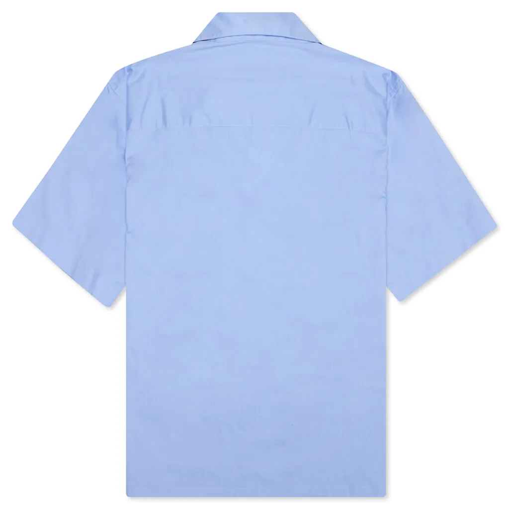 Embroidered Shirt - Iris Blue