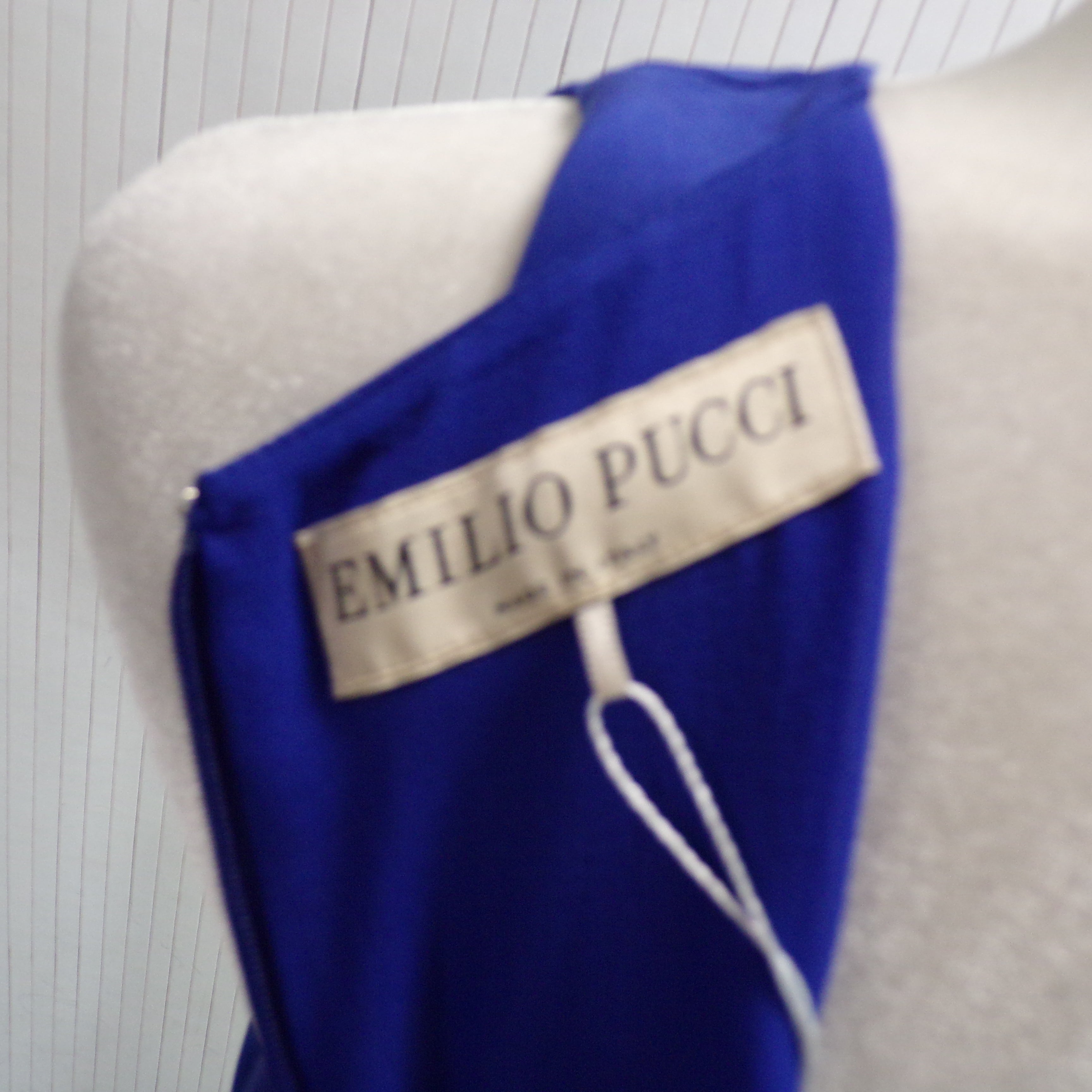 Emilio Pucci Sequin Midi Dress - Cobalt, Lime & Chocolate - Brand New - Size XS