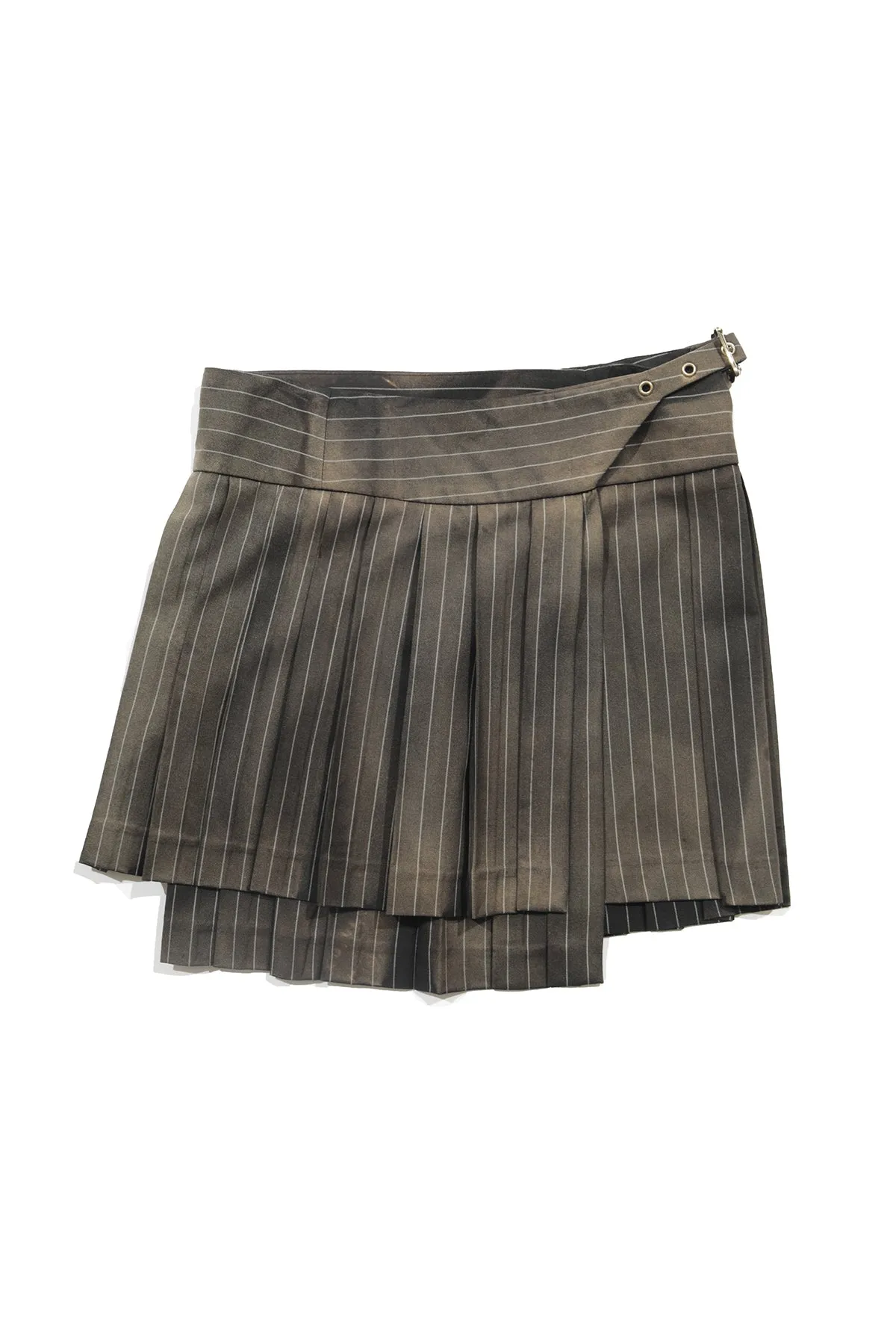 ENFANTS RICHES DPRIMS TIERED PLEATED SKIRT WITH BUCKLE