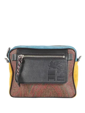 Etro Paisley Printed Camera Bag with Zipper