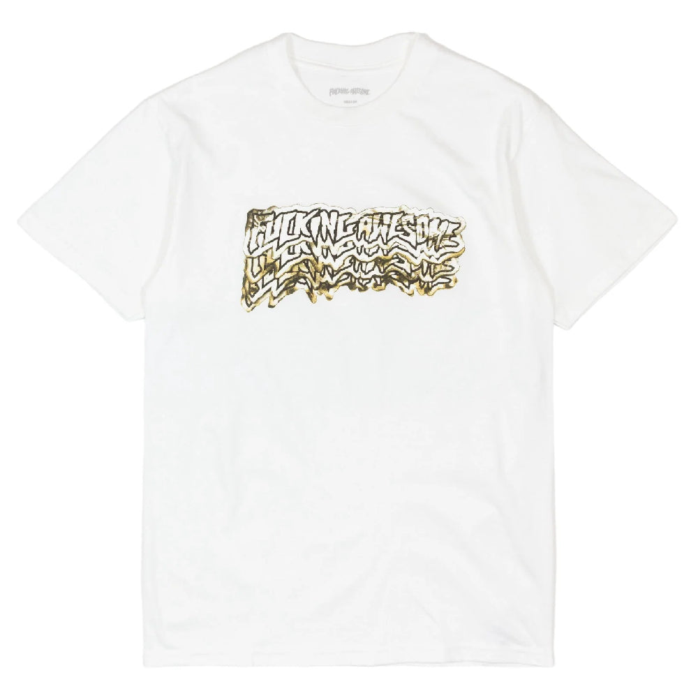 FA Burnt Stamp T-Shirt White - Shop modern white t-shirt with stylish burnt stamp design.