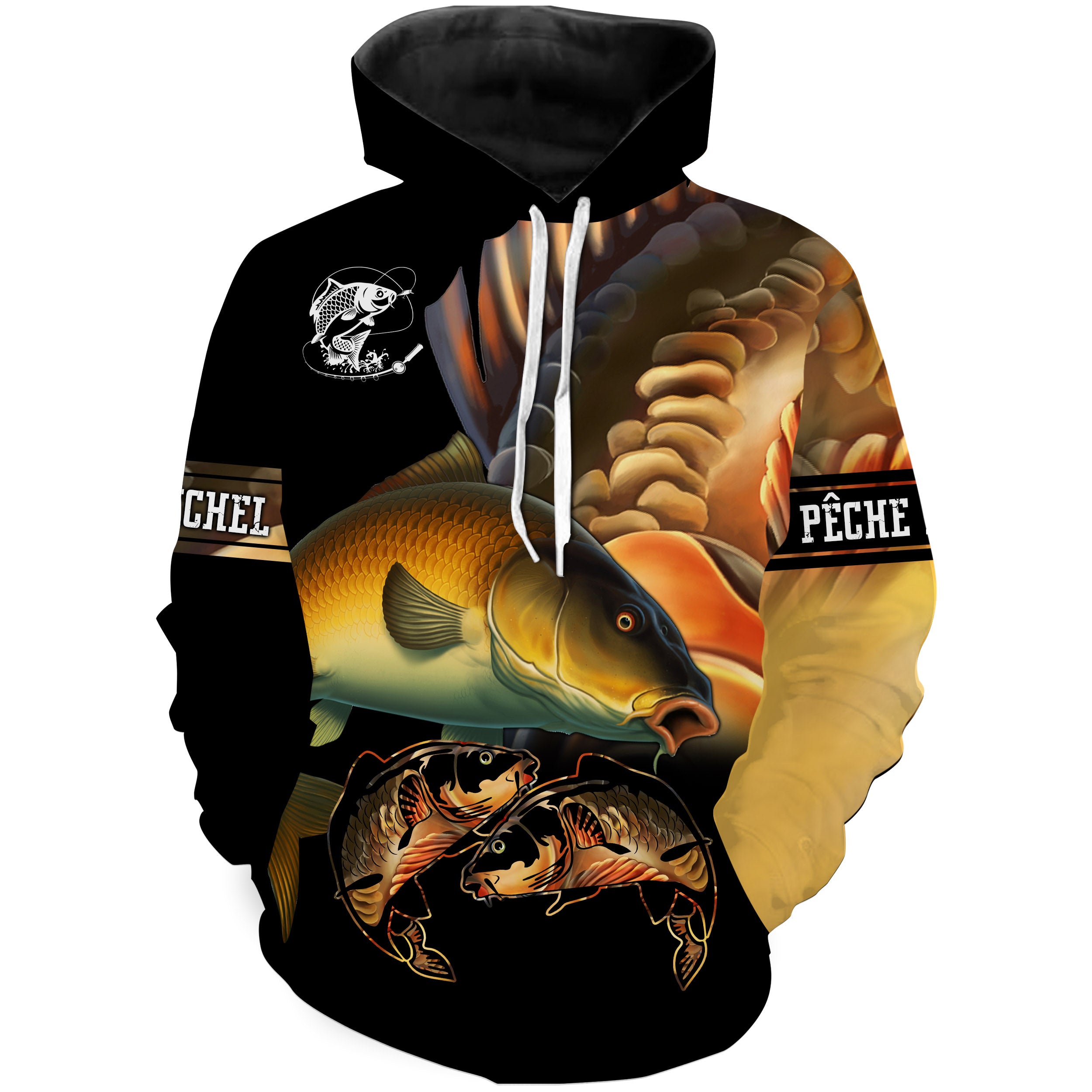 Fishing Carp, Original Gift for Anglers, T-Shirt, Hoodie, UV Protection Clothing, Personalized Fishing Gift - CT.