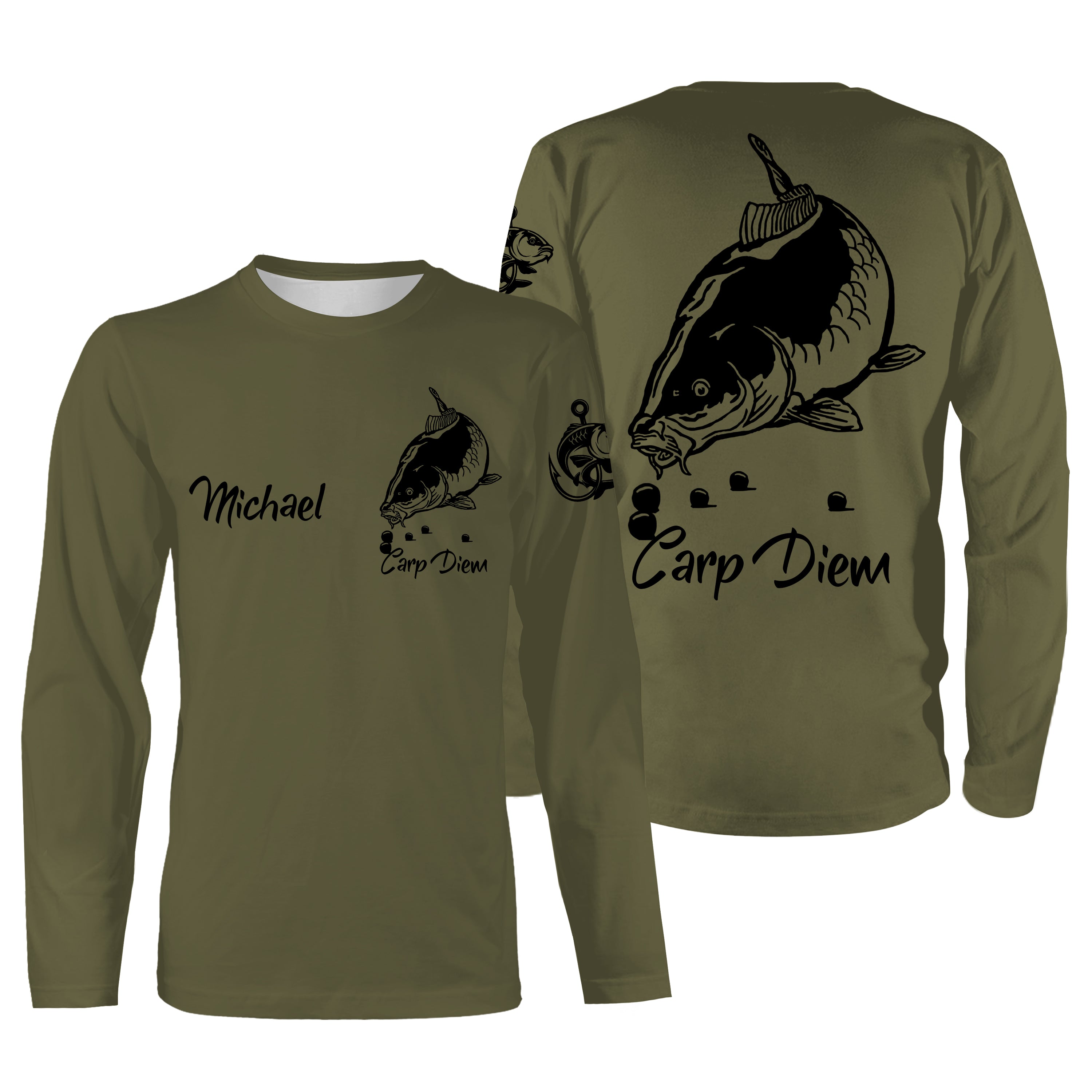 Fishing for Carp, Unique Fisherman Gift, T-Shirt, Hoodie, UV Protection Clothing, Personalized Fishing Gift - CT