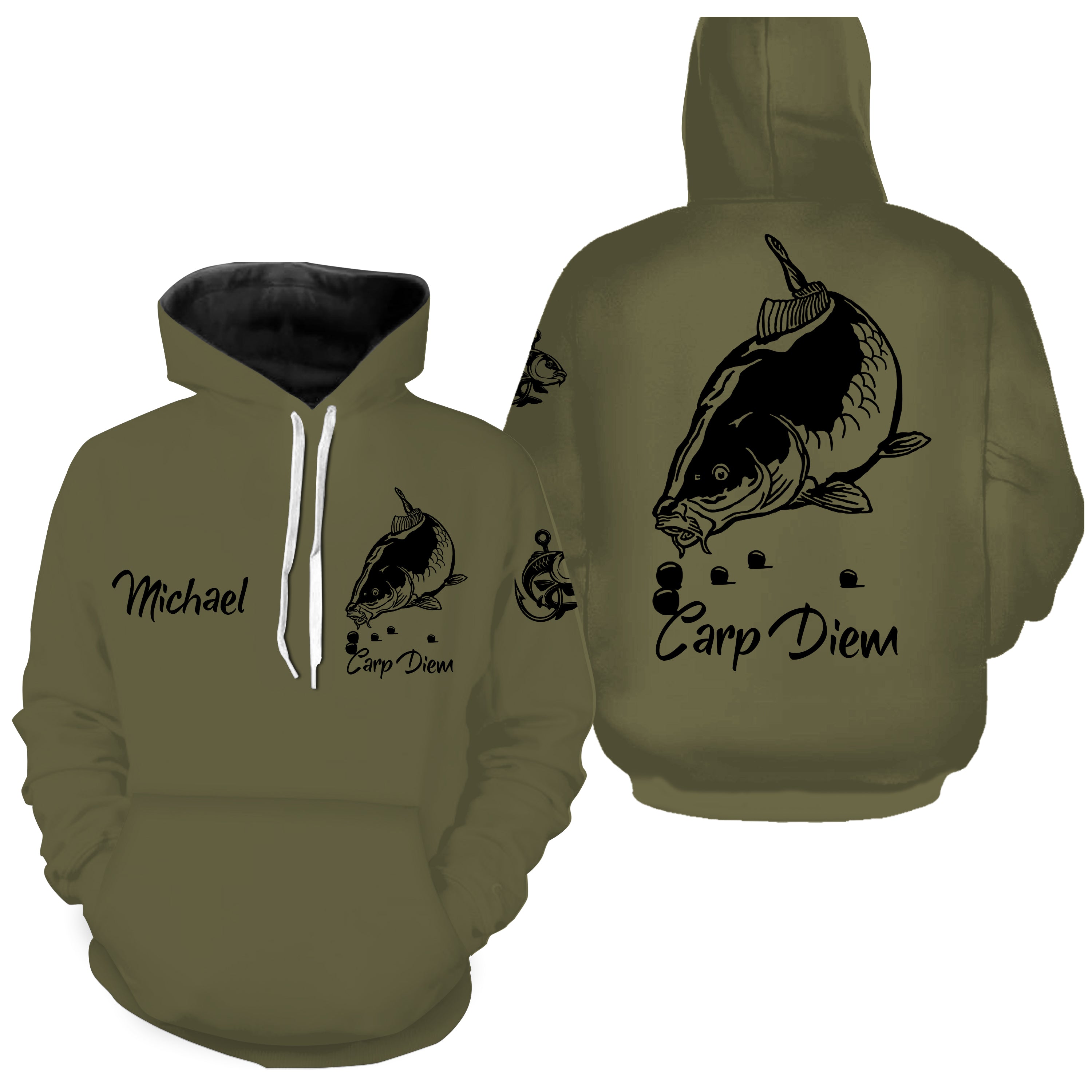 Fishing for Carp, Unique Fisherman Gift, T-Shirt, Hoodie, UV Protection Clothing, Personalized Fishing Gift - CT