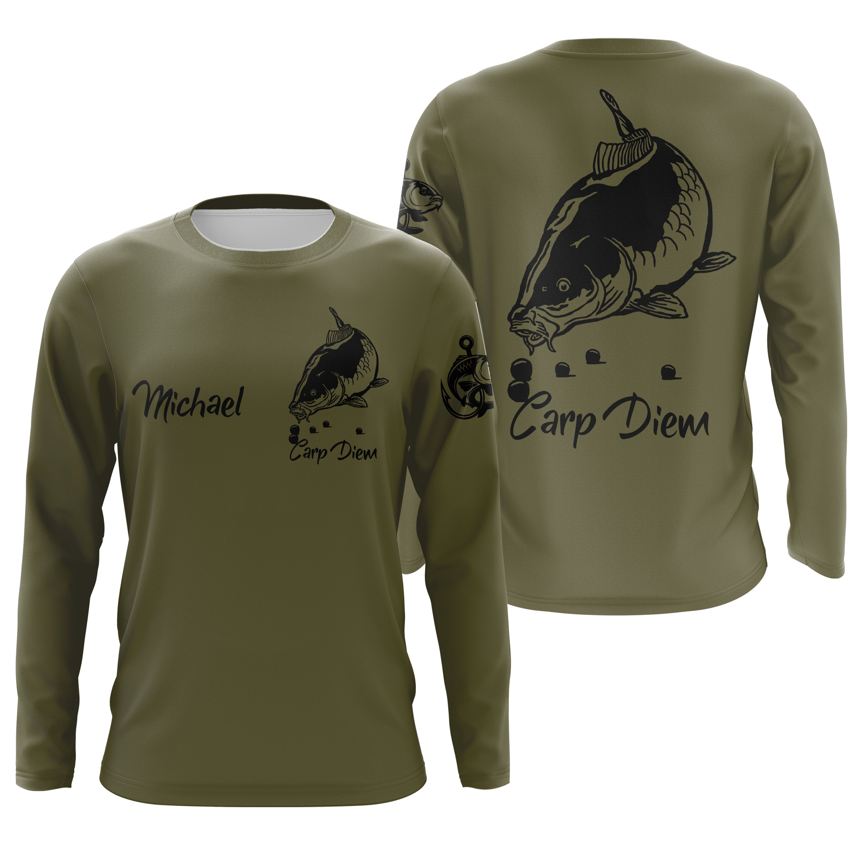 Fishing for Carp, Unique Fisherman Gift, T-Shirt, Hoodie, UV Protection Clothing, Personalized Fishing Gift - CT