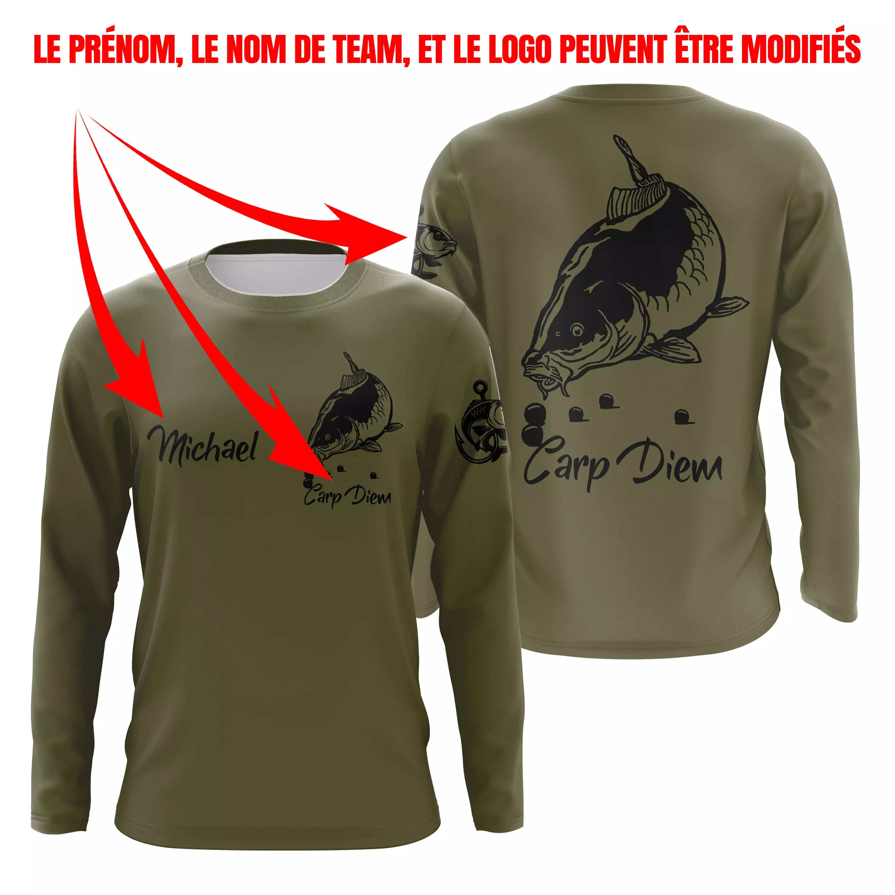 Fishing for Carp, Unique Fisherman Gift, T-Shirt, Hoodie, UV Protection Clothing, Personalized Fishing Gift - CT